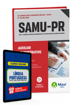 Apostila SAMU - (CISNORPI) - 2023 - Auxiliar Administrativo