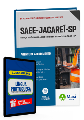 Apostila SAAE Jacareí - SP - 2023 - Agente de Atendimento