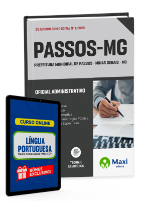 Apostila Prefeitura de Passos - MG - 2023 - Oficial Administrativo