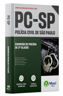 Apostila Preparatória PC-SP 2024 - Escrivão de Polícia de 3ª Classe