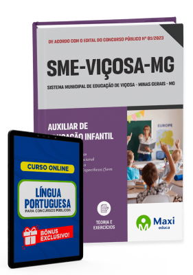 Apostila SME Viçosa - MG - 2023 - Auxiliar de educação infantil