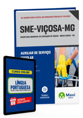 Apostila SME Viçosa - MG - 2023 - Auxiliar de serviço escolar
