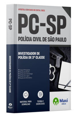 Apostila Preparatória PC-SP 2024 - Investigador de Polícia de 3ª Classe