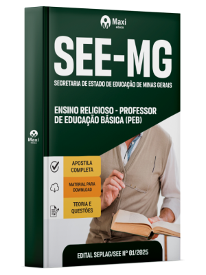 Apostila SEE-MG - Secretaria de Estado de Educação de Minas Gerais - 2025 - Ensino Religioso - Professor De Educação Básica (PEB)