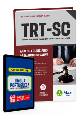 Apostila TRT-SC - 2023 - Analista Judiciário - Área Administrativa