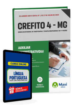 Apostila CREFITO-4-MG - 2023 - Auxiliar Administrativo(a)