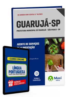 Apostila Prefeitura de Guarujá - SP 2023 - Agente de Serviços de Alimentação