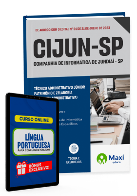 Apostila CIJUN - SP - 2023 - Técnico Administrativo Júnior – Patrimônio e Zeladoria (Diretoria Administrativa)