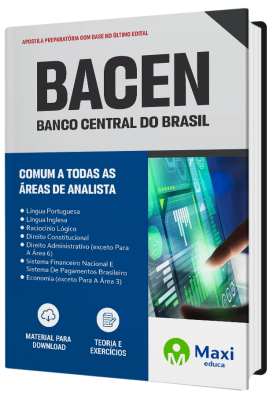 Apostila Preparatória BACEN 2023 - Comum a todas as áreas de Analista
