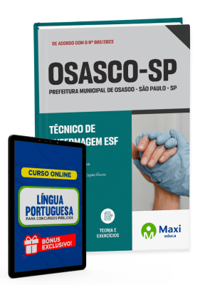 Apostila Prefeitura de Osasco - SP - 2023 - Técnico de enfermagem ESF