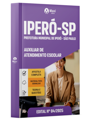 Prefeitura de Iperó - SP - 2025 - Auxiliar de Atendimento Escolar