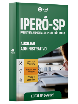 Prefeitura de Iperó - SP - 2025 - Auxiliar Administrativo