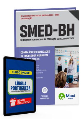 Apostila SMED BH - 2023 - Comum às especialidades de Professor Municipal  de 1º e 2 º Ciclos