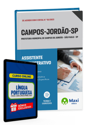 Apostila Prefeitura de Campos do Jordão - SP - 2023 - Assistente Administrativo