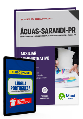 Apostila Águas de Sarandi - PR - 2023 - Auxiliar Administrativo