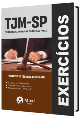 Caderno de Questões TJM-SP - 2023 - 500 questões gabaritadas - Praticando - Escrevente Técnico Judiciário