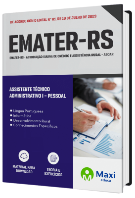 Apostila EMATER-RS  - 2023 - Assistente Técnico Administrativo I – Pessoal