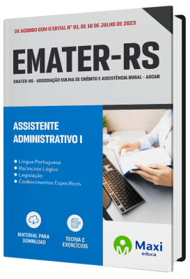 Apostila EMATER-RS  - 2023 - Assistente Administrativo I