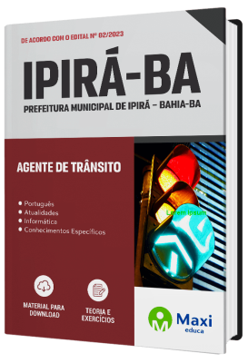 Apostila - Prefeitura de Ipirá - BA - 2023 - Agente de Trânsito