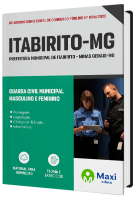Apostila Prefeitura de Itabirito - MG - 2023 - Guarda Civil Municipal Masculino e Feminino