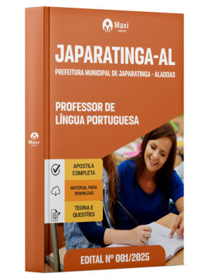 Apostila Prefeitura de Japaratinga- AL - 2026 - Professor de Língua Portuguesa