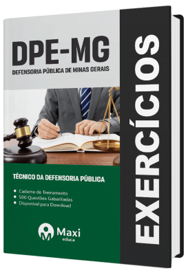 Caderno de Questões DPE-MG - 2023 - 500 questões gabaritadas - Praticando - Técnico da Defensoria Pública