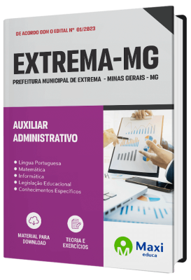 Apostila Prefeitura de Extrema - MG - 2023 - Auxiliar Administrativo