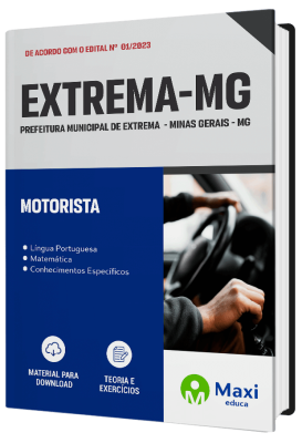 Apostila Prefeitura de Extrema - MG - 2023 - Motorista