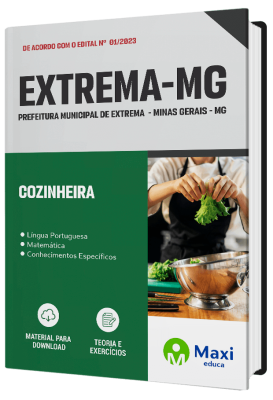 Apostila Prefeitura de Extrema - MG - 2023 - Cozinheira