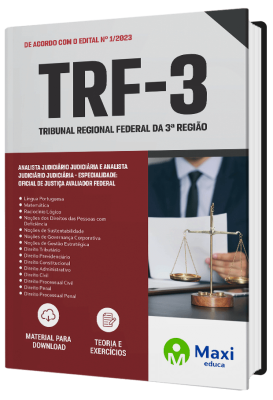 Apostila TRF-3 - 2023 - Analista Judiciário - Judiciária e Analista Judiciário - Judiciária - Especialidade: Oficial de Justiça Avaliador Federal