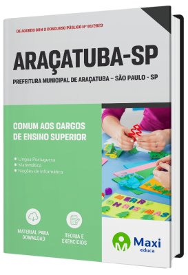 Apostila Prefeitura de Araçatuba-SP 2023 - Comum aos Cargos de Ensino Superior