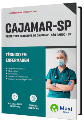 Apostila Prefeitura  de Cajamar  - SP - 2023 - Técnico em Enfermagem