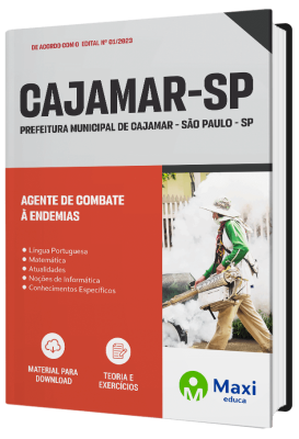 Apostila Prefeitura  de Cajamar  - SP - 2023 - Agente de Combate à Endemias