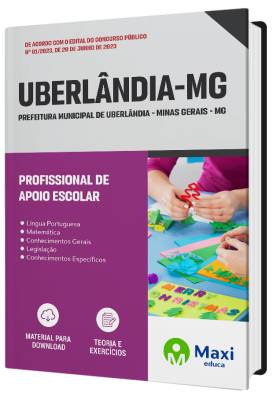 Apostila Prefeitura de Uberlândia - MG - 2023 - Profissional de Apoio Escolar