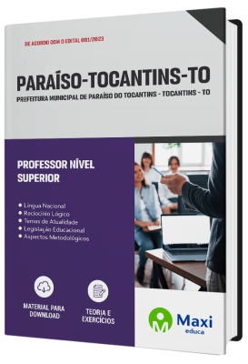 Apostila Prefeitura de Paraíso - TO - 2023 - Professor Nível Superior