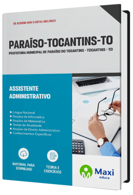 Apostila Prefeitura de Paraíso - TO - 2023 - Assistente Administrativo