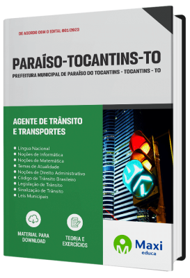 Apostila Prefeitura de Paraíso - TO - 2023 - Agente de Trânsito e Transportes
