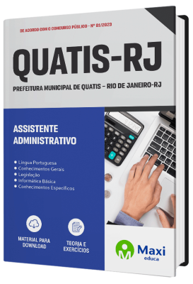 Apostila Prefeitura de Quatis-RJ 2023 - Assistente Administrativo