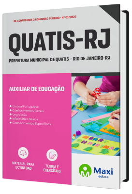 Apostila Prefeitura de Quatis-RJ 2023 - Auxiliar de Educação