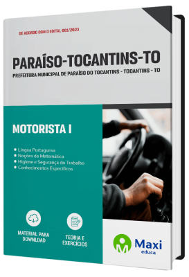 Apostila Prefeitura de Paraíso - TO - 2023 - Motorista I