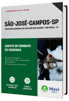 Apostila Prefeitura de São José dos Campos - SP - 2023 - Agente de Combate às Endemias