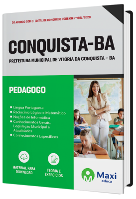 Apostila Prefeitura de Vitória da Conquista – BA - 2023 - Pedagogo
