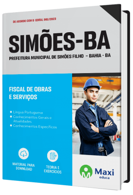 Apostila Prefeitura de Simões Filho - BA - 2023 - Fiscal de Obras e Serviços