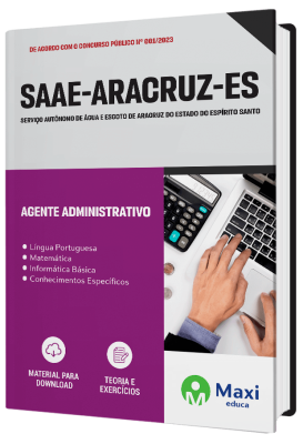 Apostila SAAE de Aracruz-ES - 2023 - Agente Administrativo
