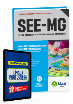 Apostila SEE-MG  2023 - Analista Educacional (ANE) - para exercer, preferencialmente, atribuições técnico-pedagógicas