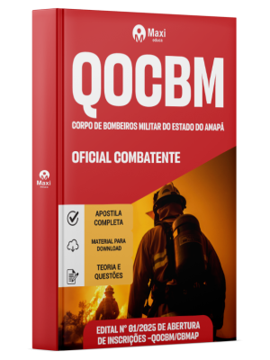 Apostila QOCBM - Corpo de Bombeiros Militar do Estado do Amapá - AP - 2025 - Oficial Combatente