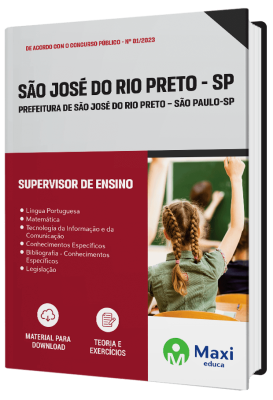 Apostila Prefeitura de São José do Rio Preto - SP - 2023 - Supervisor de Ensino