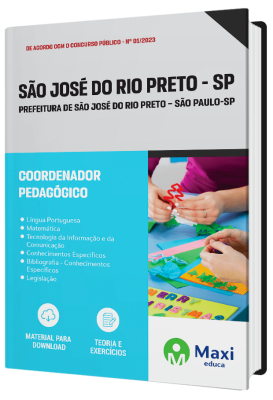 Apostila Prefeitura de São José do Rio Preto - SP - 2023 - Coordenador Pedagógico