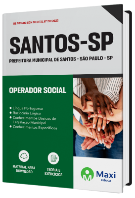 Apostila Prefeitura de Santos - SP - 2023 - Operador Social