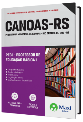 Apostila Prefeitura de Canoas - RS 2023 - PEB I - Professor de Educação Básica I